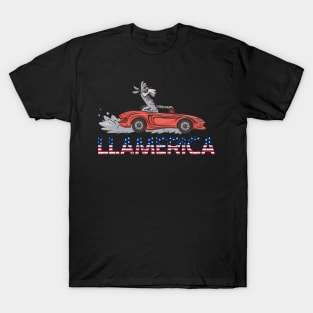 Llamerica funny llama funny alpaca america T-Shirt